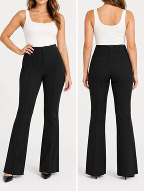 SPANX PerfectFit Ponte Micro Flare Pants 2X Tall Black NWT 20792R
